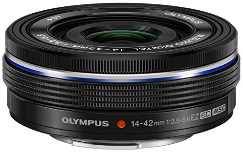 Olympus Obiettivo intercambiabile EZ 14-42mm f3.5-5.6 per fotocamera digitale Olympus/Panasonic Micro 4/3 (nero) (rinnovato)