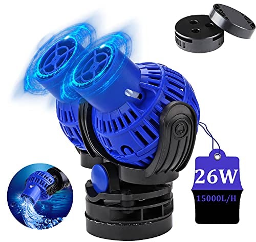 EXLECO JVP-232 Pompe à Vagues, 15000L/H 26 Watt Pompe de Brassage Wave Maker pour Aquarium 150~200cm Pompe de Circulation Pour l'eau Douce et Salée