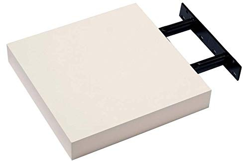 spot on dealz® Floating Shelves Wall Mounted Bookshelves Wooden White Shelf Bookshelf Shelves for Bedroom Living Room Kitchen Decorative Furniture Display Shelving