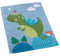 Kinderteppich 100% Baumwolle in Handarbeit hergestellt, Drache, 100 x 130 cm