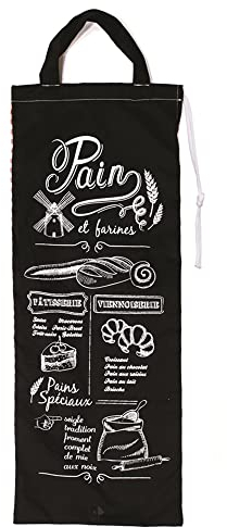 Sac à pain Bistrot noir/rouge