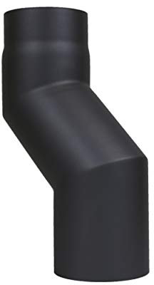 LANZZAS Ofenrohr Stufenbogen mit 100 mm Versatz, im Durchmesser, DN Ø 120 mm, Farbe: schwarz-metallic - weitere Rohre aus unserem Sortiment, finden Sie hier.
