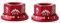 VOANZO Rote Mutter 2 Stück/Set Fahrrad Radnabe Achsenmuttern 7075 Aluminiumlegierung Schraube für Mountainbike Thru Achse Nabe