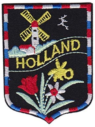 Aufnäher mit Holland Niederland-Wappen, bestickt, zum Aufbügeln, Souvenir, Zubehör