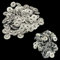 Trimming Shop Denim-Nieten, Jeans, dekorative Messinghut-Nieten, Ersatz-Reparatur für Mode-Accessoires, Kleidung, Lederwaren-Dekorationen, 7 mm, Silber, 50 Stück