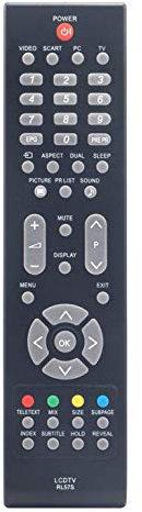 VINABTY Sostituzione telecomando RL57S per Sharp TV LCD LC26SB25E LC26SB25S LC32SB25E LC32SH7E LC42SD55E LC-26SB25RU LC-26SB25E LC-26SB25S LC-32SB25E LC-32SB25RU