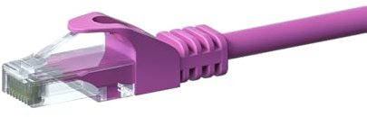 Danicom CAT 6 Netzwerkkabel U/UTP - 1,50 m - Rosa - CCA | POE, Ethernet, LAN, Patchkabel, Datenkabel, RJ45 - für Serverschränke, Switches, Router, Modems!