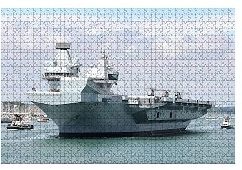 1000 Piece Portsmouth UK – 17TH JUN 2019 The Royal Navy Aircraft Carrier HMS Large Piece Jigsaw Puzzles for Adults Educational Toy for Kids Creative Games Entertainment Wooden Puzzles Home Decor