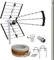 Kit Antena TV 5G 18 dB + Rollo 20M TELEVES + MASTIL 1,2M + Garras + Tornillos + Conectores F Y TV.