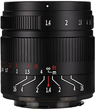 7artisans 55 mm F1.4 II Objectif Portrait APS-C à Grande Ouverture Mise au Point Manuelle Micro Objectif Unique pour E-PL2 E-PL3 E-PL5 E-PL6 GH3 GH4 GH5 GH5S GM1