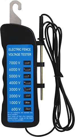 Electric Fence Voltage Tester Portable Fence Fault Finder Farming Equipment Testing Tool Neon Lights Display Different Voltage