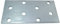 AERZETIX - C58297 - Satz mit 10 Platten montage perforiert 40x80x2mm mit 8 löcher - aus verzinktem stahl Z275 - befestigung aus metall holz - farbe silber