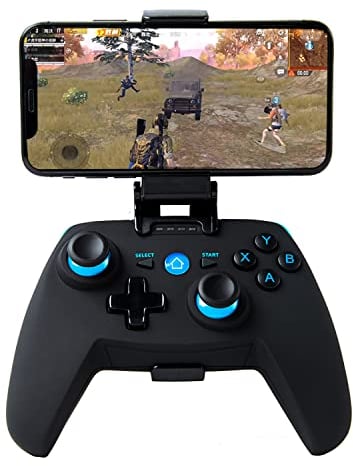 LONGLU Manette de jeu professionnelle programmable sans fil pour téléphone/tablette/PC/PS/VR/TV/commutateur/drone/console de jeu, manette de jeu compatible avec Android/Windows