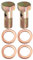 X AUTOHAUX 2 Set Banjo Bolt Brake Fitting Adapter M8x1.25 Thread Banjo Bolt