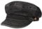 Mayser Altona Sunprotect Elbsegler Elbseglermütze Mütze Cap Baumwollcap Ballonmütze Schiffersmütze Damen/Herren - Made in The EU Damencap mit Schirm Sommer Frühling-Sommer - 62 cm schwarz