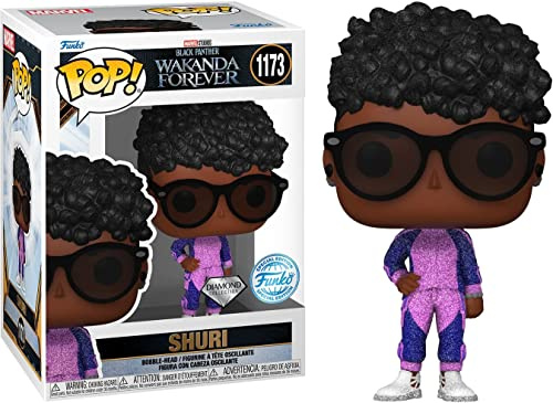Funko Pop! Marvel: BPWF - Princess - Shuri - Diamond Glitter - Black Panther - Collectable Vinyl Figure - Gift Idea - Official Merchandise - Toys for Kids & Adults - Movies Fans