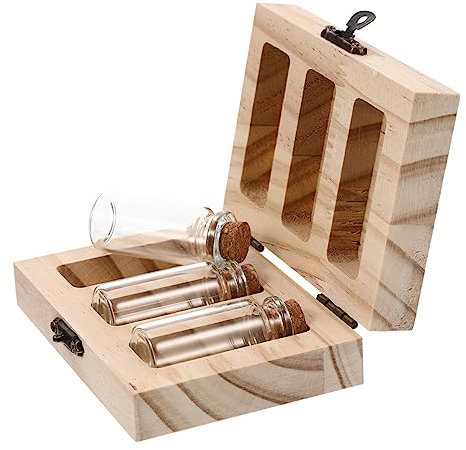 Artibetter Box Lanugo Umbilical Cord Preservation First Tooth Keepsake Bottles for Newborn Kids Keepsake Organizer Baby Tooth Organizer Milk Teeth Holder Fetal Glass Child Self Made Protector