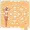 Picknickdecke Sandfrei, 200 x 220cm Extra Große Wasserdicht Stranddecke für 1-4 Personen, Leicht und Tragbar Schnelltrocknend Strandmatte, Campingdecke für Outdoor, Wandern, Reisen - Orangenblüte