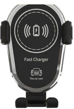 Soporte de movil en coche. Cargador rápido inalámbrico de 15W para coche, soporte de carga para teléfono móvil con ventilación de aire para IPhone 14, 13, 12, 11, X Pro Max, Xiaomi y Samsung.