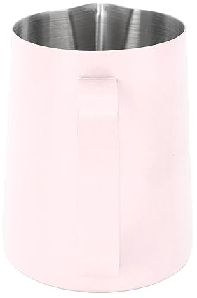Brocca montalatte multifunzione, scala interna, capacità 480 ml, per uso domestico (rosa)