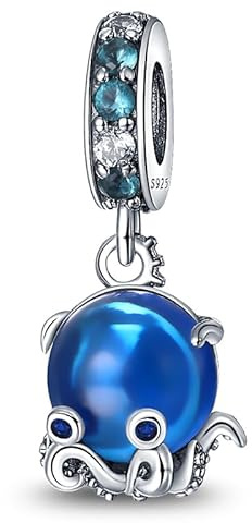TINSLO Charm Anhänger Damen 925 Sterling Silber für Armband Charms Beads passend für Pandora Armband und Halskette, Kompatibel mit Europäischen Armbänder für Frauen Mädchen B3