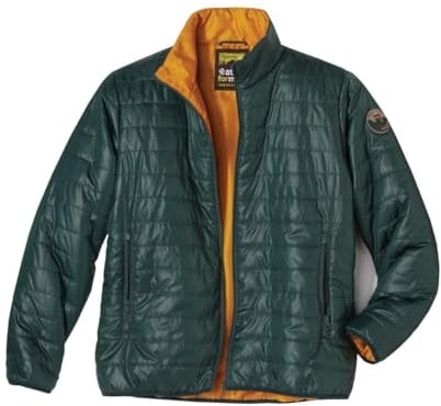 ATLAS FOR MEN Puffer Jacket Mens Down Jacket - Water Repellent, Lightweight, Packable Outdoor Coat - Full Zip Through Puffer Jackets UK Mens Puffer Jacket Sizes S to 4XL Duck Green