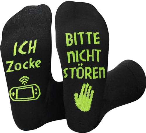 Biswitif Lustige Geschenke für Männer/Frauen Geburtstag Socken Herren Geburtstagsgeschenk Weihnachts Erntedankfest Geburtstag (DE/NL/SE/PL, Numerisch, 38, 46, Regular, Regular, 1, Schwarz+Grün)