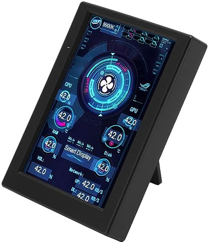 Bewinner 3.5 Inch Mini Secondary Screen for PC, IPS Second Screen Display 320 X 480 Mini Computer Temp Monitor, USB Connection, Multipurpose Computer RAM Monitor (Black)