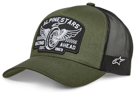 Alpinestars Herren Heritage Trucker HAT Baseballkappe, Grün Militär/Schwarz, One Size
