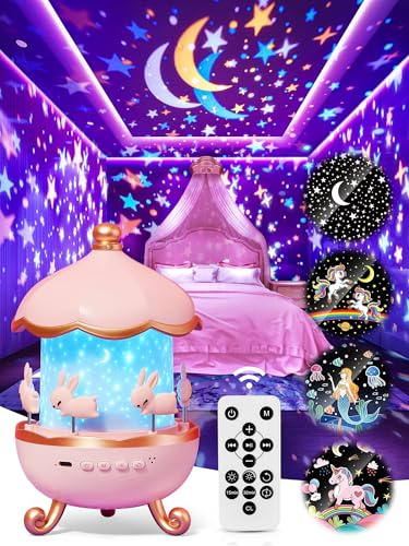 PIKOY Night Light Projector Girls Room Decor