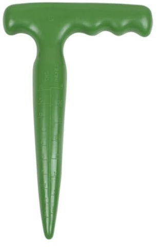 Greenmill GR0197 Hand-Pikierstab 17,5cm, Pflanzlocher, Pflanzhilfe, Zwiebelpflanzer-Werkzeug