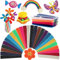 Kinmsito 1500 Stück Wachs Bastelstäbchen für Kinder,13 Colors Wax Craft Sticks,Biegbare Farbige Wachsstäbchen,Klebrige Wachs Garnstäbchen mit Aufbewahrungsbox,Wachsstab DIY Bastelmaterial biegsames