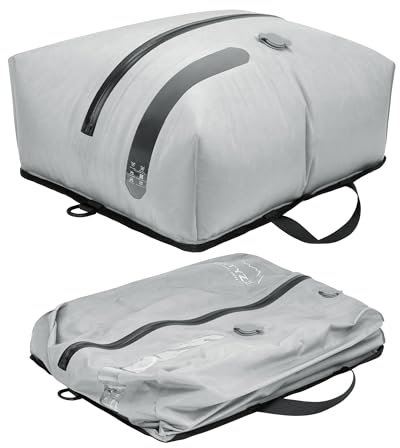 Vakuumbeutel für Kleidung Wiederverwendbar TPU Vakuumierbeutel mit Luftdichtem Ventil Reise Nylon Organizer mit Wasserdichtem Reißverschluss Luftdichte Packwürfel für Koffer Rucksack Handgepäck