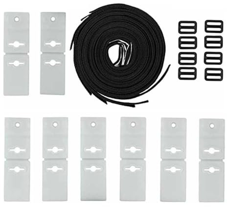 Gralara Set of 8 Universal Pool Solar Cover Winder Accessories, Straps And Clips for Solar Cover Winder