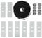 Gralara Set of 8 Universal Pool Solar Cover Winder Accessories, Straps And Clips for Solar Cover Winder