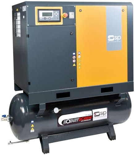SIP Rotary Screw Air Compressor RS11-10-270BD/FF Belt Drive with Dryer, 400V 3-Phase 270L 14.75hp / 11kW 145psi / 10 Bar 53CFM 65dB