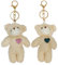 Porte-Clés Ours 2 Pièces, Porte-Clés en Peluche Mignons, Accessoires Artisanaux De Bricolage, Breloques De Sac, Décorations De Porte-Clés Pendentif Créatif