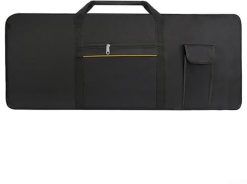 HEBEOT Housse de transport pour clavier électrique 61 touches en tissu Oxford 420D Noir 99 x 40 x 13 cm