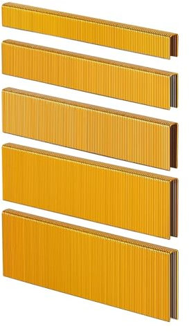 HW HAMWOO 18 Gauge 3000PCS,1/4 Narrow Crown Staples (1/2,3/4,1,1-1/4,1-1/2),18GA Nail Gun Nails Assorted, Suitable for Most Brand of 18 Gauge Pneumatic and Electric Brad Nailer