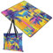 Yoogain Tappetino da picnic morbido per campeggio, feste, picnic, grandi per donne anni '30, regalo estivo con palme dai colori vivaci, 152,4 x 203,2 cm