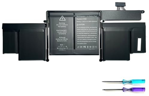 74.9Wh A1582 A1502 Tablet Akku kompatibel mit MacBook Pro 13 Zoll Anfang 2015 Mitte 2014 Ende 2013 Retina A1493/1582/A1502 Ersatz Akku ME864xx/A MF839xx/A MF841LL/A