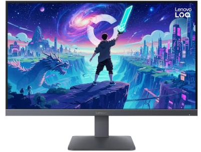 Lenovo LOQ 27Q-10- Monitor Gaming FHD 27 (IPS, Tasa de Refresco 180 Hz, 0.5 ms MPRT, 16:9, HDMI 2.1 + DP 1.4, VESA Adaptive Sync, AMD FreeSync, Soporte Inclinable) - Gris Luna