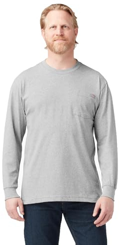 Dickies Men's Heavyweight LS Pocket TEE Relaxed