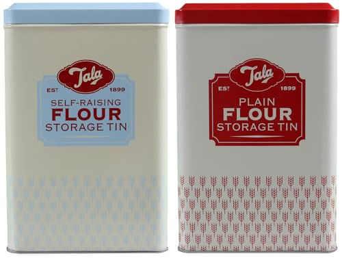 Set of Plain & Self Raising Flour Tins