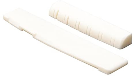 1 juego de 12 cuerdas de hueso real ranurado sillín y tuerca guitarra acústica piezas