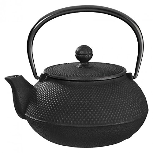 Iwachu Arare Teiera in ghisa, nero, 1,15 l