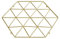 Premier Housewares Vertex - vergoldet, gold, 22 x 22 x 2 cm