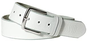 Camp David Herren Gürtel mit Used-Optik White 115