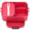 Mepal – Bento Lunchbox Take A Break midi – Nordic red– Brotdose mit Fächern, geeignet für bis zu 4 Butterbrote