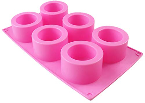 Baiyao 6-Cavity Round Silicone Shot Glass Cup Mold Handmade Epoxy Resin Mould Ice Cube Tray DIY Craft